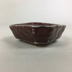 Chinese Porcelain Soy Sauce Dipping Dish Vtg Small Brown Ceramic Shoyuzara PP853