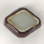 Chinese Porcelain Soy Sauce Dipping Dish Vtg Small Brown Ceramic Shoyuzara PP853