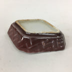 Chinese Porcelain Soy Sauce Dipping Dish Vtg Small Brown Ceramic Shoyuzara PP853