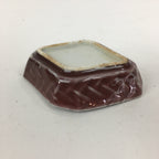 Chinese Porcelain Soy Sauce Dipping Dish Vtg Small Brown Ceramic Shoyuzara PP853
