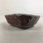 Chinese Porcelain Soy Sauce Dipping Dish Vtg Small Brown Ceramic Shoyuzara PP854