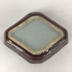 Chinese Porcelain Soy Sauce Dipping Dish Vtg Small Brown Ceramic Shoyuzara PP854