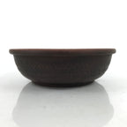 Chinese Pottery Carved Wide Bowl Vtg Tea Chaban Sara Kobachi Brown Y181