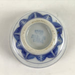 Chinese Translucent Porcelain Sake Cup Vtg Dragon Guinomi White Blue G265