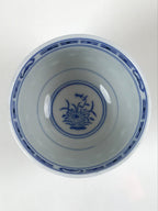 Chinese Translucent Porcelain Teacup Vtg Flower Petal Yunomi White Blue TC422