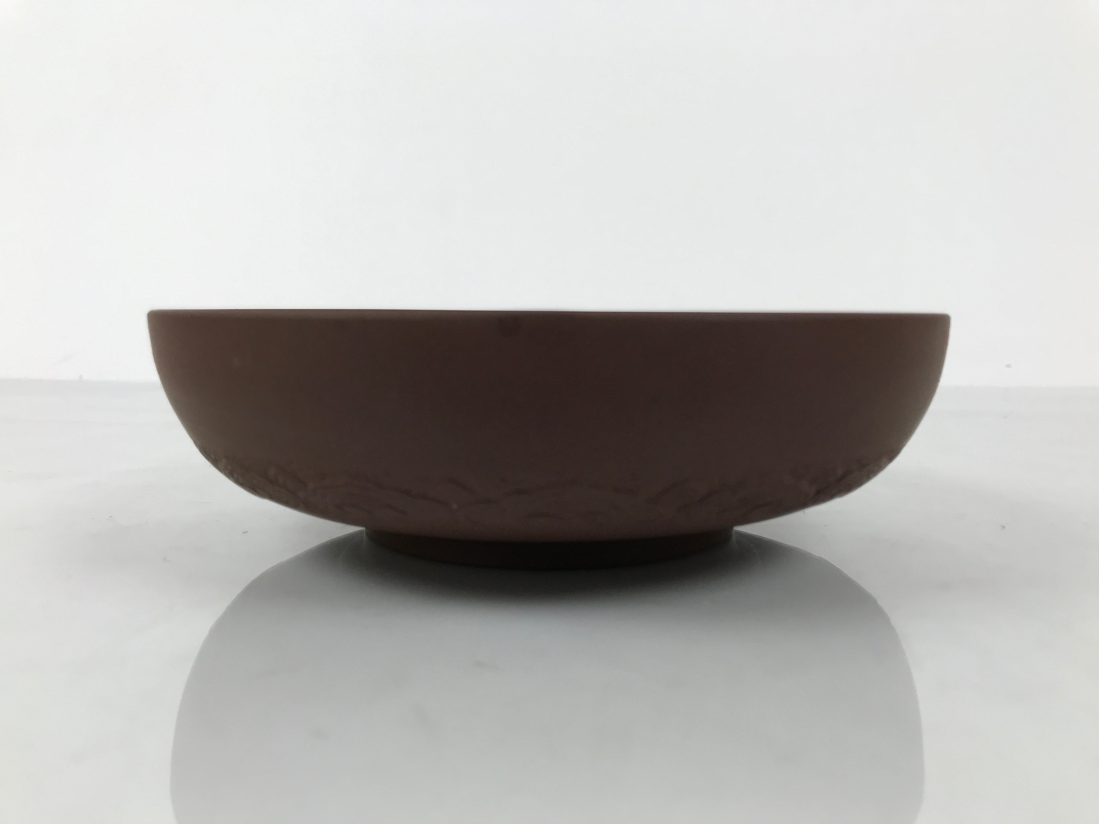 Chinese Yixing Clay Tea Boat Chasen Vtg Bowl Chaban Saucer Ceramic Brown Y520