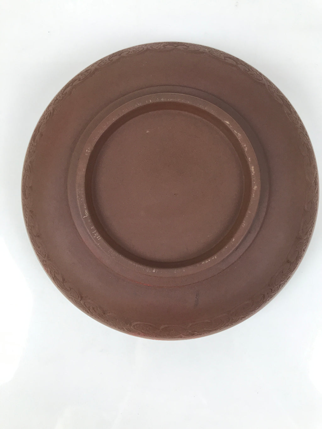 Chinese Yixing Clay Tea Boat Chasen Vtg Bowl Chaban Saucer Ceramic Brown Y520