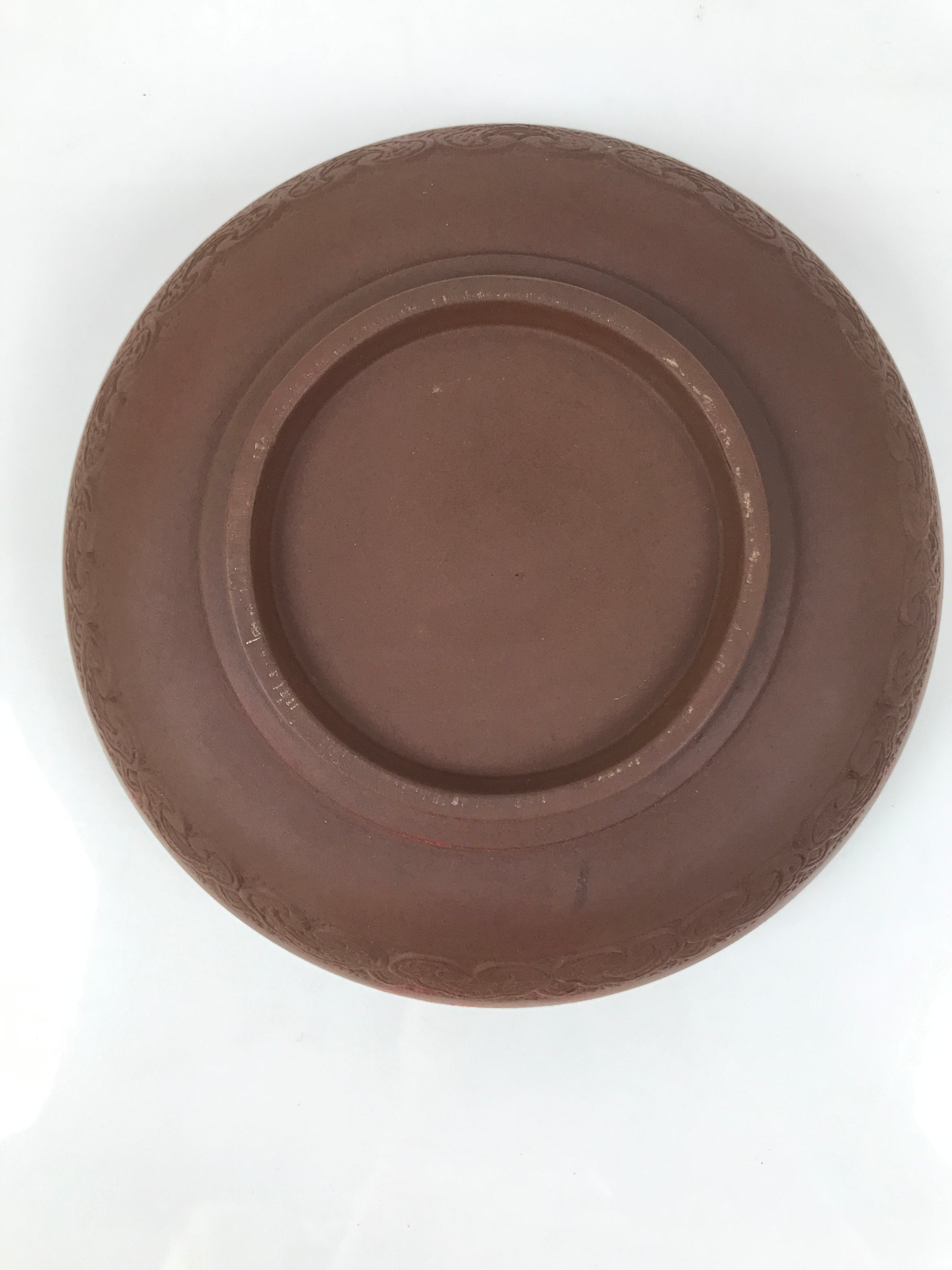 Chinese Yixing Clay Tea Boat Chasen Vtg Bowl Chaban Saucer Ceramic Brown Y520