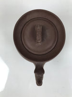 Chinese Yixing Clay Teapot Vtg Lidded Zisha Kyusu Shishi Lion Ceramic Brown Y519