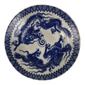 Japanese Porcelain Small Deep Plate Kozara Vtg Blue White Sometsuke Dragon Y581-KT - Plate-chidorivintage.com