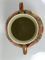 English Ceramic Flower Vase Vtg Tupton Moorcroft Style Pink Peach Berry FK208