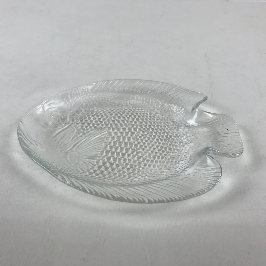 France Arcopal Brand Glass Plate Vtg Fish Tableware Small Plate Kozara QT155