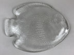 France Arcopal Brand Glass Plate Vtg Fish Tableware Small Plate Kozara QT155