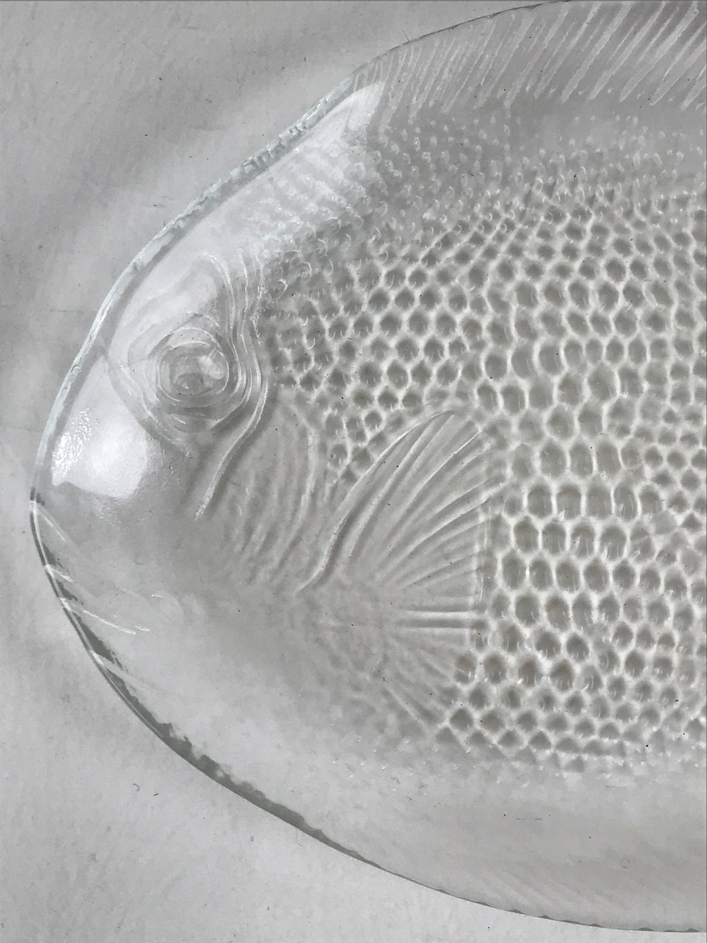 France Arcopal Brand Glass Plate Vtg Fish Tableware Small Plate Kozara QT155