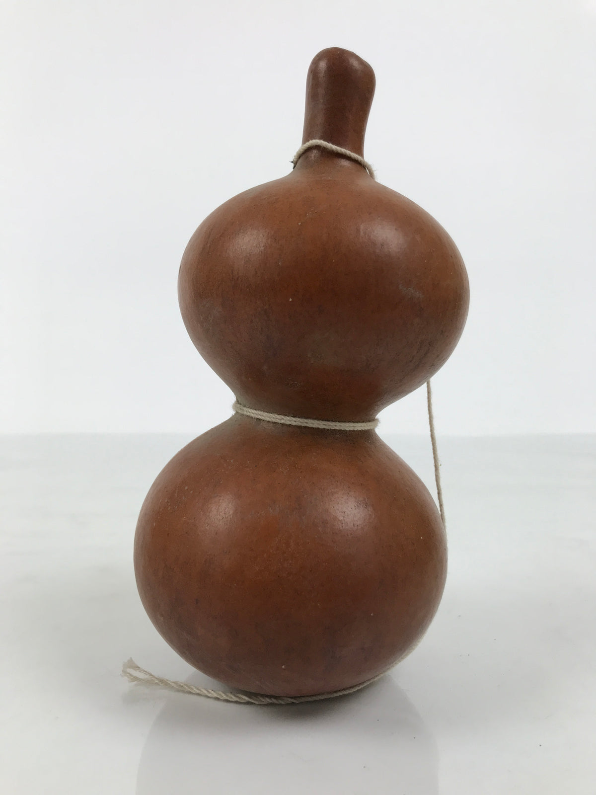 Japanese Natural Hyotan Gourd Vtg Sake Bottle Lucky Charm Calabash Brown G282-AD - Other Display Item-chidorivintage.com