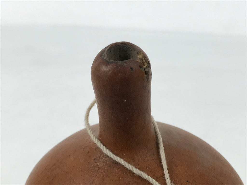 Japanese Natural Hyotan Gourd Vtg Sake Bottle Lucky Charm Calabash Brown G282-AD - Other Display Item-chidorivintage.com