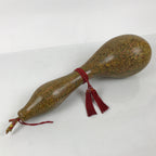 Japanese Large Natural Hyotan Gourd Vtg Sake Bottle Lucky Charm Calabash G285-AD - Other Display Item-chidorivintage.com