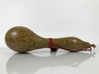 Japanese Large Natural Hyotan Gourd Vtg Sake Bottle Lucky Charm Calabash G285-AD - Other Display Item-chidorivintage.com