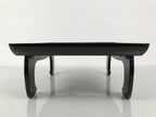 Japanese Lacquered Wooden Legged Ozen Table Vtg Meal Serving Tray Black L623-KT - Tray-chidorivintage.com