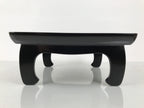 Japanese Lacquered Wooden Legged Ozen Table Vtg Meal Serving Tray Black L623-KT - Tray-chidorivintage.com