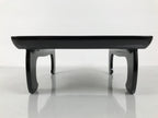 Japanese Lacquered Wooden Legged Ozen Table Vtg Meal Serving Tray Black L623-KT - Tray-chidorivintage.com