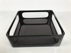 Japanese Wooden Lacquered Cut-Out Ozen Low Table Vtg Serving Tray Black L643-KT - Tray-chidorivintage.com