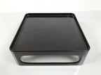 Japanese Wooden Lacquered Cut-Out Ozen Low Table Vtg Serving Tray Black L642-KT - Tray-chidorivintage.com