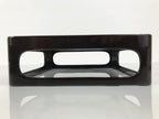Japanese Wooden Lacquered Cut-Out Ozen Low Table Vtg Serving Tray Black L642-KT - Tray-chidorivintage.com