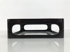 Japanese Wooden Lacquered Cut-Out Ozen Low Table Vtg Serving Tray Black L642-KT - Tray-chidorivintage.com