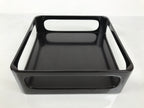 Japanese Wooden Lacquered Cut-Out Ozen Low Table Vtg Serving Tray Black L642-KT - Tray-chidorivintage.com