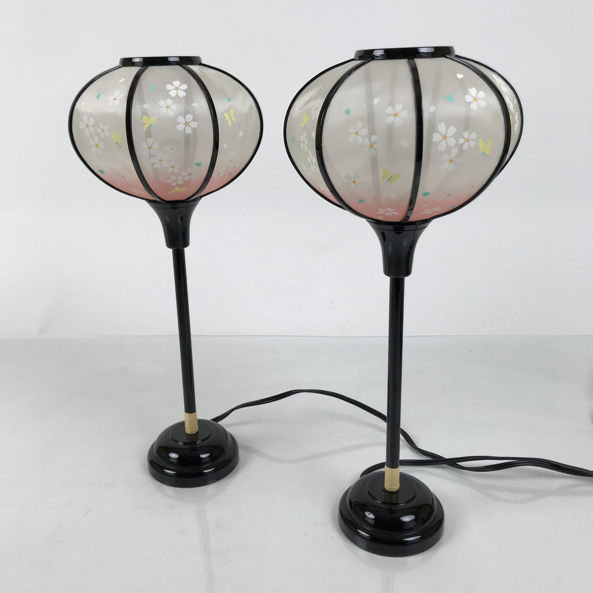 Japanese Hina Doll Furniture Electric Lantern Bonbori Cherry Blossom Pink ID721-FB - Hina Doll Furniture-chidorivintage.com