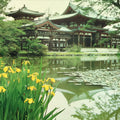 Japanese Large Postcard Byodoin Temple Kyoto Buddhist Phoenix Hall Color PC209-AD - Photo-chidorivintage.com