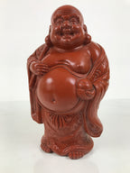 Japanese Tokoname Ware Ceramic Hotei Statue Vtg 7 Lucky Gods Fortune Brown ST137-AD - Statue-chidorivintage.com