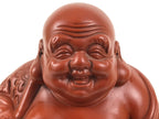 Japanese Tokoname Ware Ceramic Hotei Statue Vtg 7 Lucky Gods Fortune Brown ST137-AD - Statue-chidorivintage.com