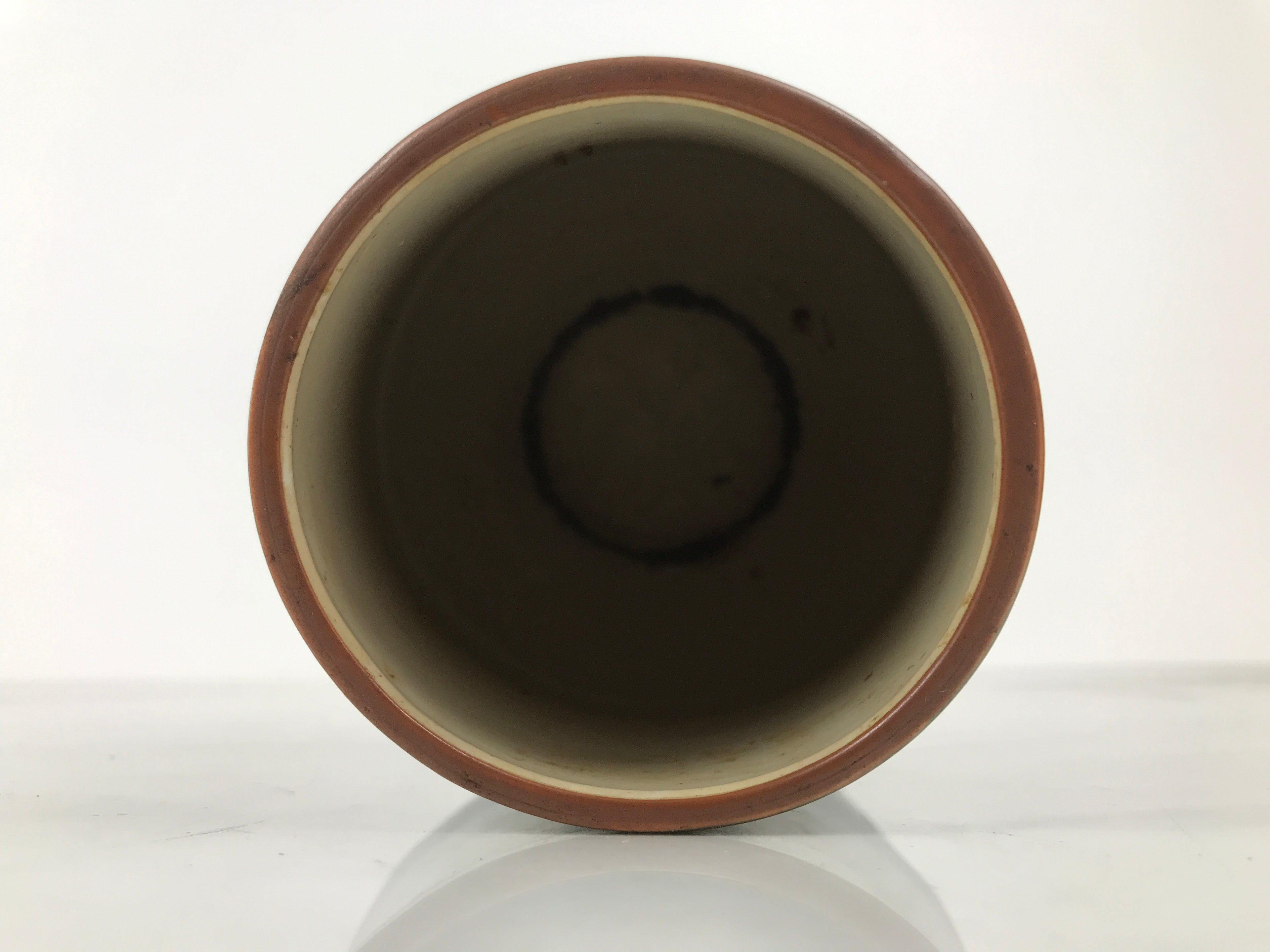 Japanese Ceramic Flower Vase Vtg Ikebana Kabin Dark Blue Floral Teardrop FK247-KT - Vase-chidorivintage.com