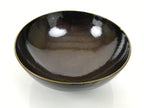 Japanese Lacquer Wood Lidded Bowl Owan Vtg Makie Black Gold Shochikubai LB197-KT - Bowl-chidorivintage.com