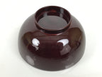 Japanese Lacquered Wooden Lidded Bowl Owan Vtg Simple Brown Wood Grain LB198-KT - Bowl-chidorivintage.com