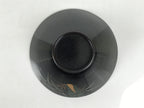 Japanese Lacquer Wood Lidded Bowl Owan Vtg Makie Black Gold Bamboo Plum LB194-KT - Bowl-chidorivintage.com