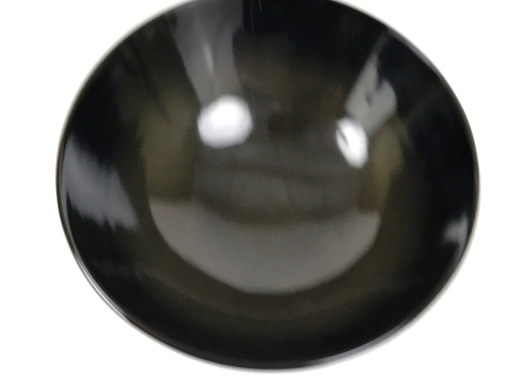Japanese Lacquer Wood Lidded Bowl Owan Vtg Makie Black Gold Bamboo Plum LB195-KT - Bowl-chidorivintage.com