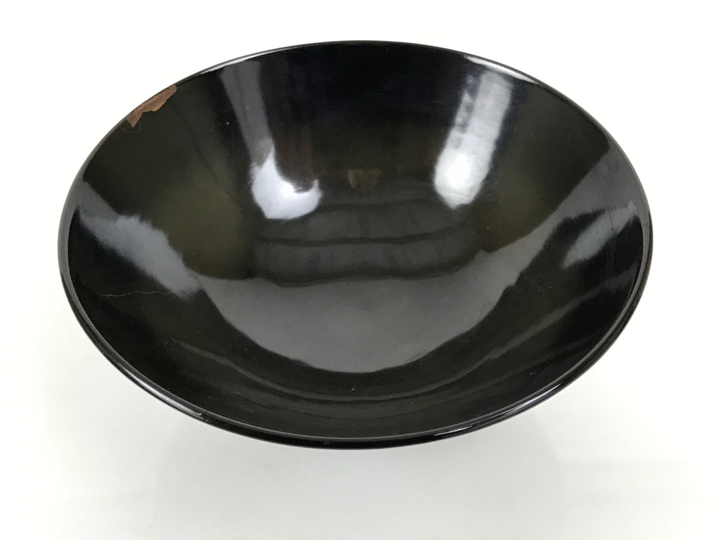 Japanese Lacquer Wood Lidded Bowl Owan Vtg Makie Black Gold Bamboo Plum LB196-KT - Bowl-chidorivintage.com