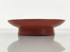 Japanese Lacquered Wooden Small Plate Vtg Kozara Meimeizara Red Black L621-KT - Lacquerware-chidorivintage.com