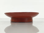 Japanese Lacquered Wooden Small Plate Vtg Kozara Meimeizara Red Black L621-KT - Lacquerware-chidorivintage.com