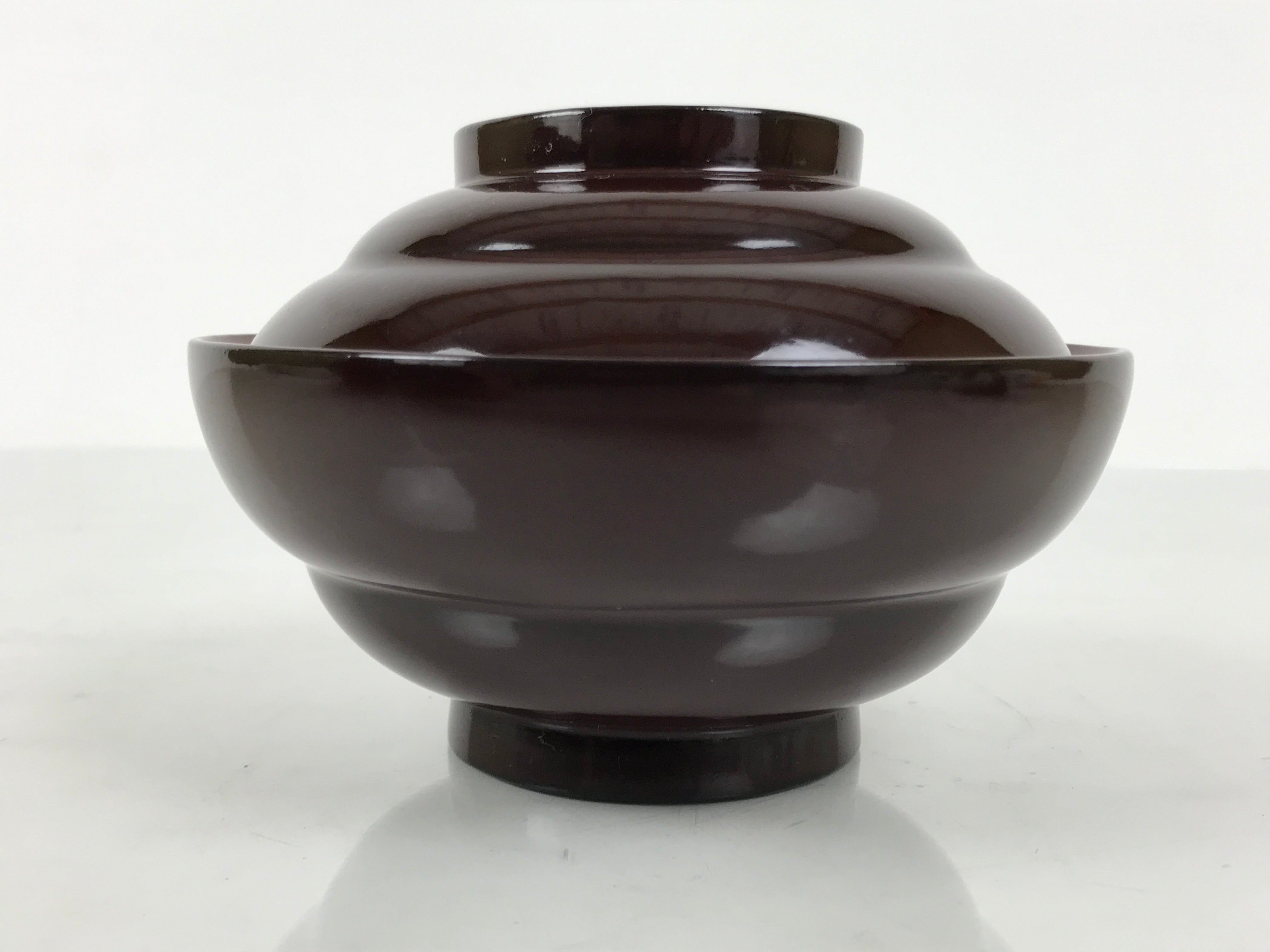 IFC-USUP-TX 初代CHANPONボード Vintage Japanese Lacquered Wooden Lidded Bowl for Dining