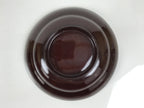Japanese Lacquered Wooden Lidded Bowl Soup Owan Vtg Simple Brown Red LB199-KT - Bowl-chidorivintage.com