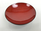Japanese Lacquered Wooden Lidded Bowl Soup Owan Vtg Simple Brown Red LB199-KT - Bowl-chidorivintage.com