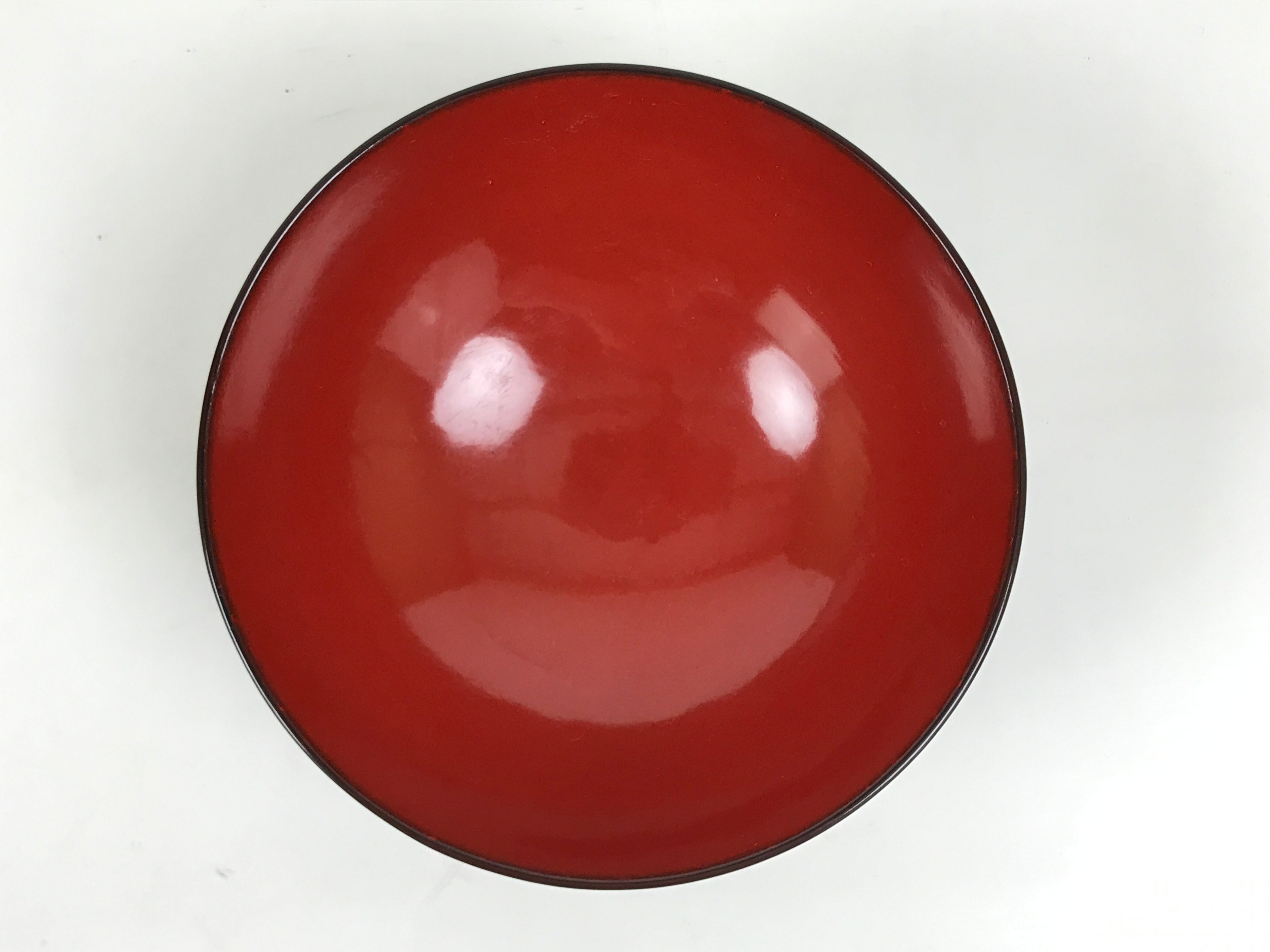 Japanese Lacquered Wooden Lidded Bowl Soup Owan Vtg Simple Brown Red LB199-KT - Bowl-chidorivintage.com