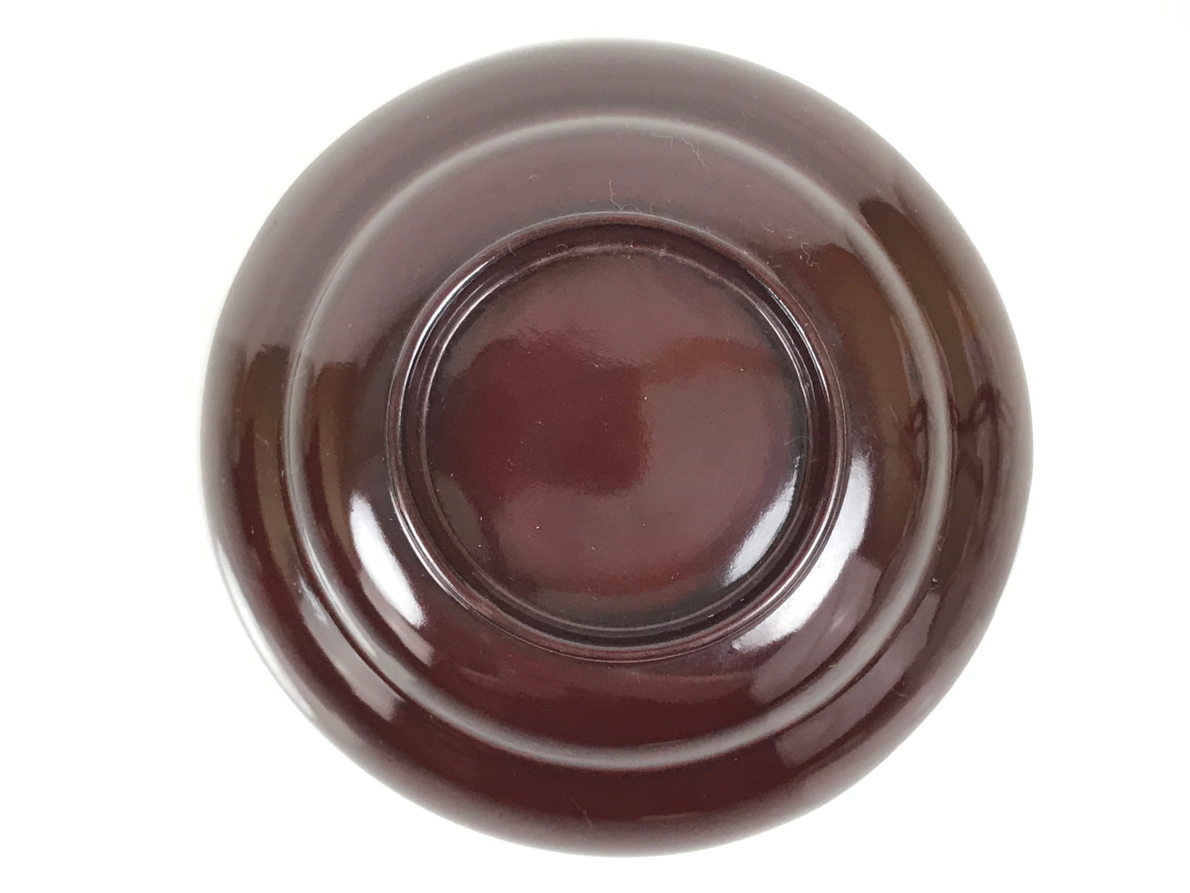 Japanese Lacquered Wooden Lidded Bowl Soup Owan Vtg Simple Brown Red LB200-KT - Bowl-chidorivintage.com