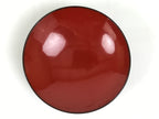 Japanese Lacquered Wooden Lidded Bowl Soup Owan Vtg Simple Brown Red LB200-KT - Bowl-chidorivintage.com