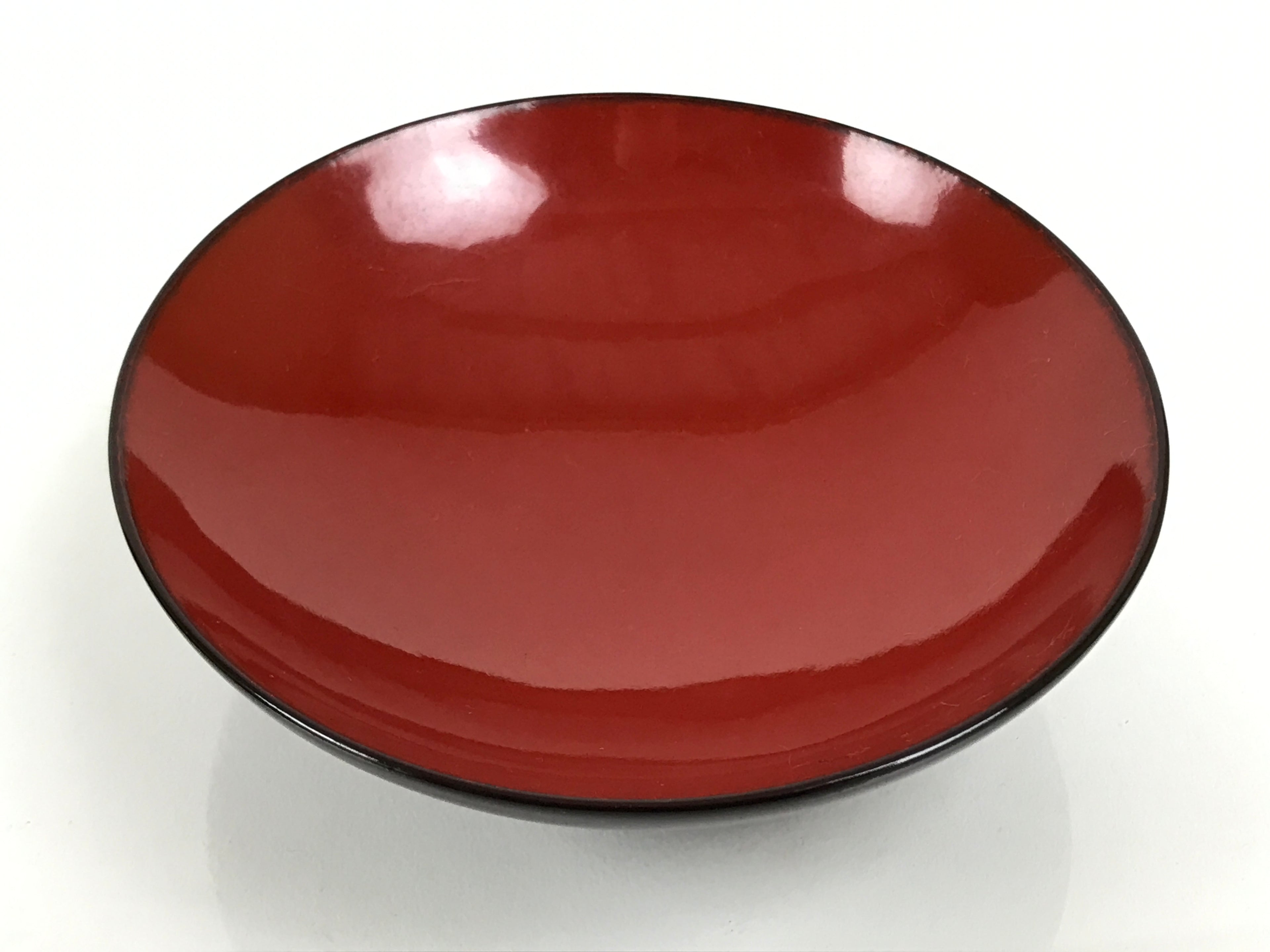 Japanese Lacquered Wooden Lidded Bowl Soup Owan Vtg Simple Brown Red LB200-KT - Bowl-chidorivintage.com