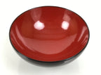 Japanese Lacquered Wooden Lidded Bowl Soup Owan Vtg Simple Brown Red LB200-KT - Bowl-chidorivintage.com
